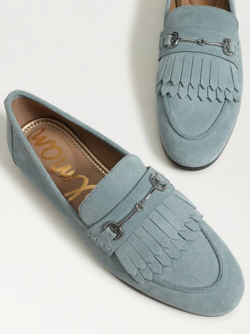 NWT Sam Edelman Lacy Bit Loafer Coastal Blue Suede 9